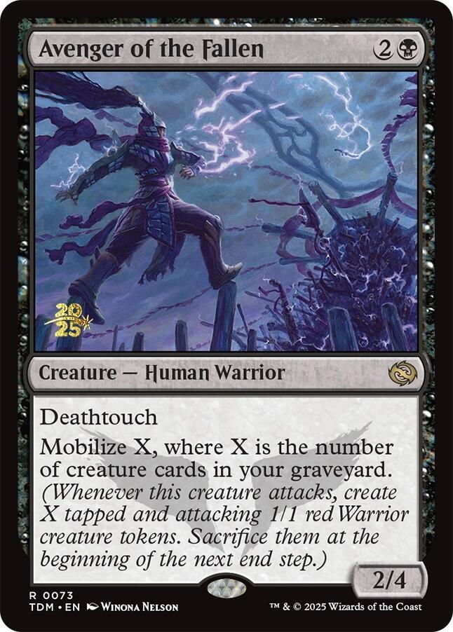 Avenger of the Fallen 73 card from Prerelease Cards