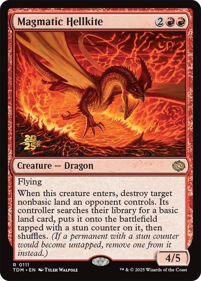 Magmatic Hellkite 111 card from Prerelease Cards