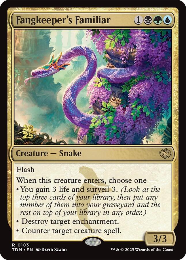 Fangkeeper's Familiar 183 card from Prerelease Cards