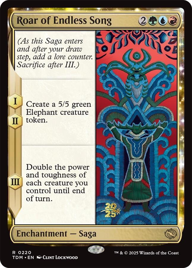Roar of Endless Song 220 card from Prerelease Cards