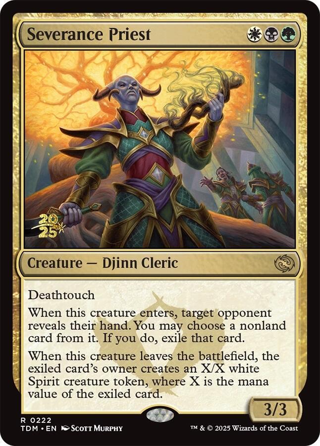 Severance Priest 222 card from Prerelease Cards