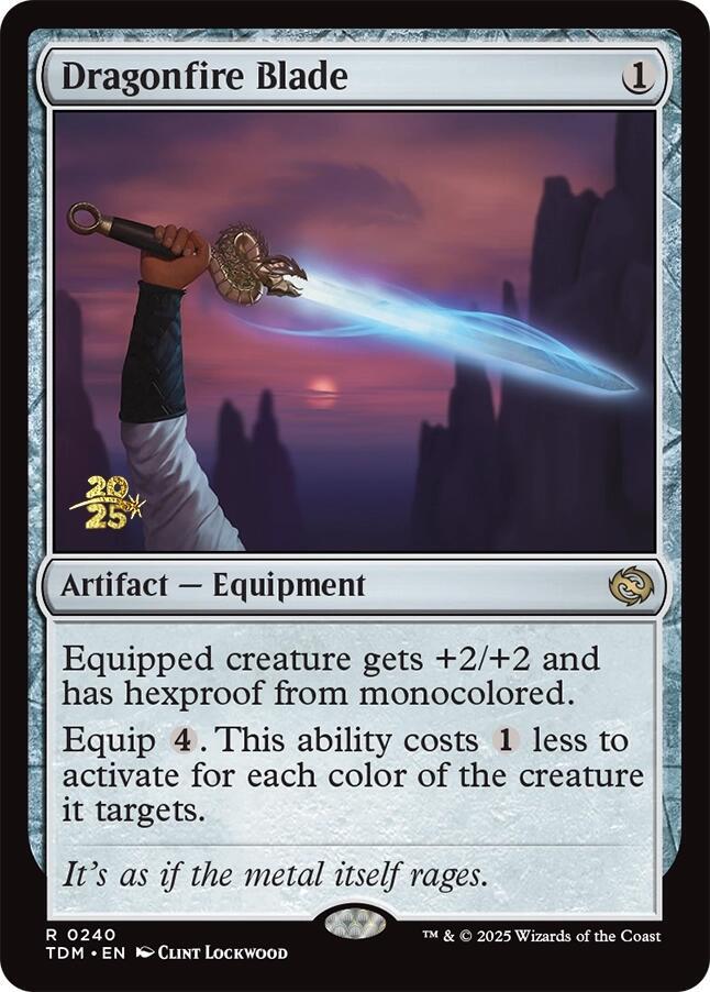 Dragonfire Blade 240 card from Prerelease Cards