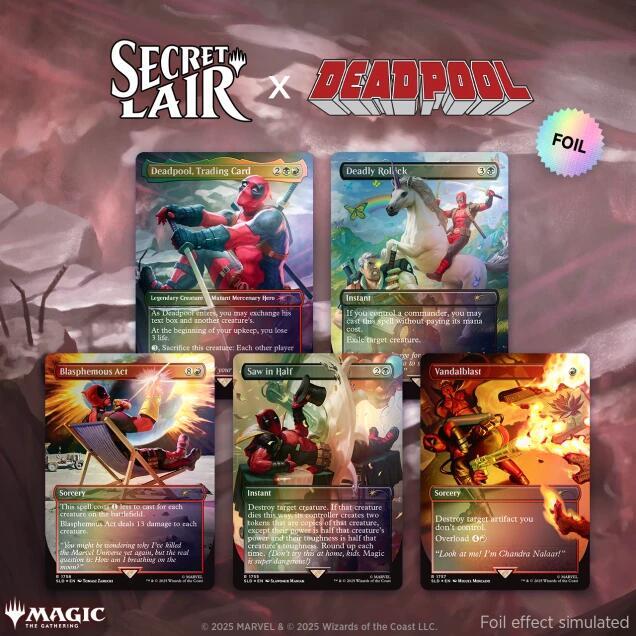 Secret Lair Drop: Secret Lair x Marvel's Deadpool - Rainbow Foil Edition card from Secret Lair Drop Series