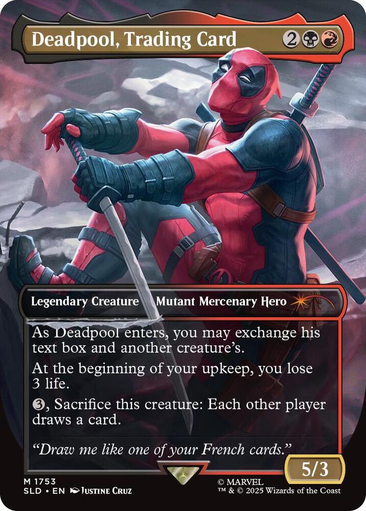 Deadpool, Trading Card 1753 card from Secret Lair Drop Series
