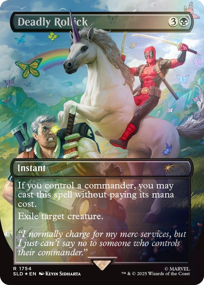 Deadly Rollick (Rainbow Foil) 1754 card from Secret Lair Drop Series