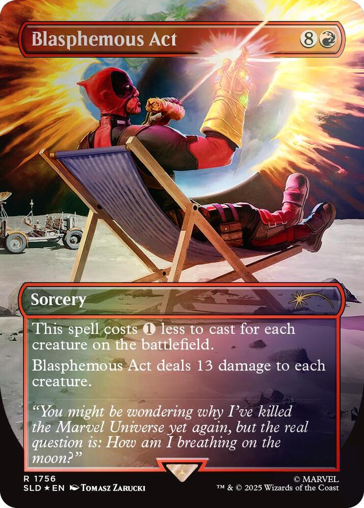 Blasphemous Act (Rainbow Foil) 1756 card from Secret Lair Drop Series