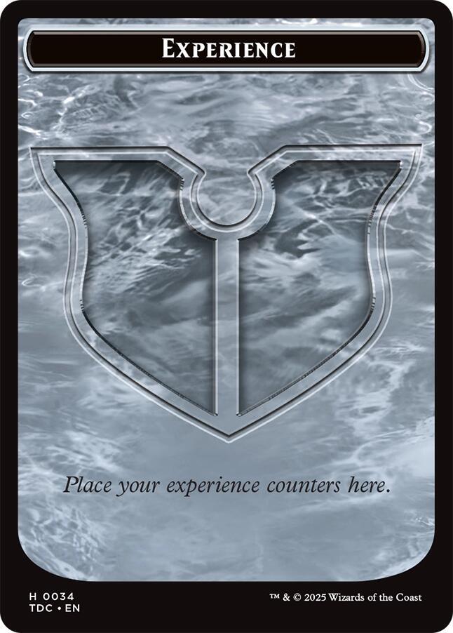 Experience // Treasure Double-Sided Token 34 // 16 card from Commander: Tarkir: Dragonstorm