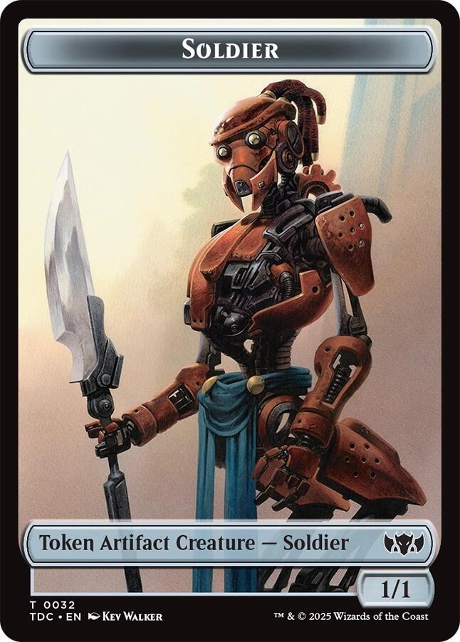Soldier (0032) // Copy Double-Sided Token 32 // 1 card from Commander: Tarkir: Dragonstorm