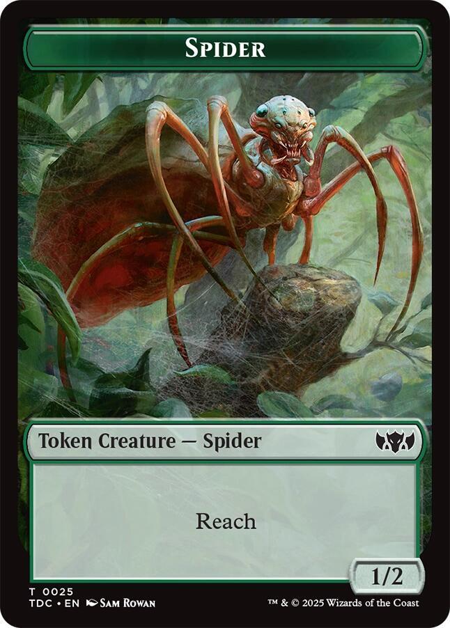 Spider // Bird Double-Sided Token 25 // 2 card from Commander: Tarkir: Dragonstorm
