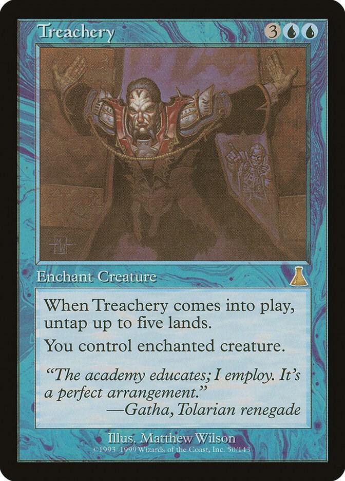 Treachery 50 card from Urza's Destiny