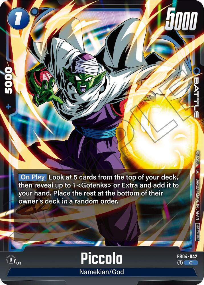 Piccolo (Limited Pack 01) FB04-042 card from Tournament and Championship Promos