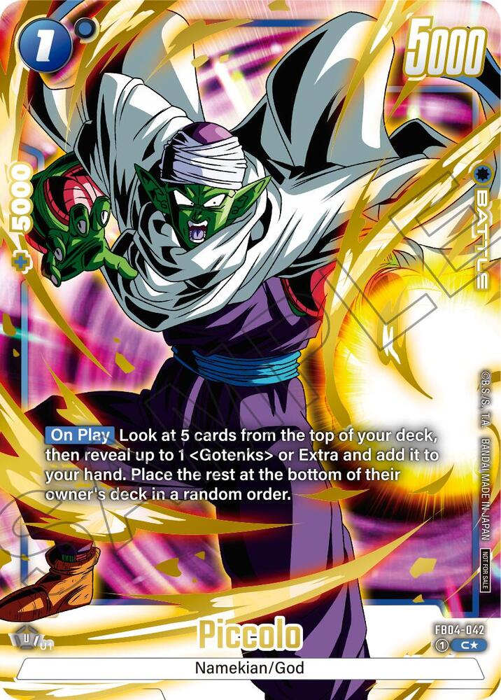 Piccolo (Alternate Art) (Limited Pack 01) FB04-042 card from Tournament and Championship Promos