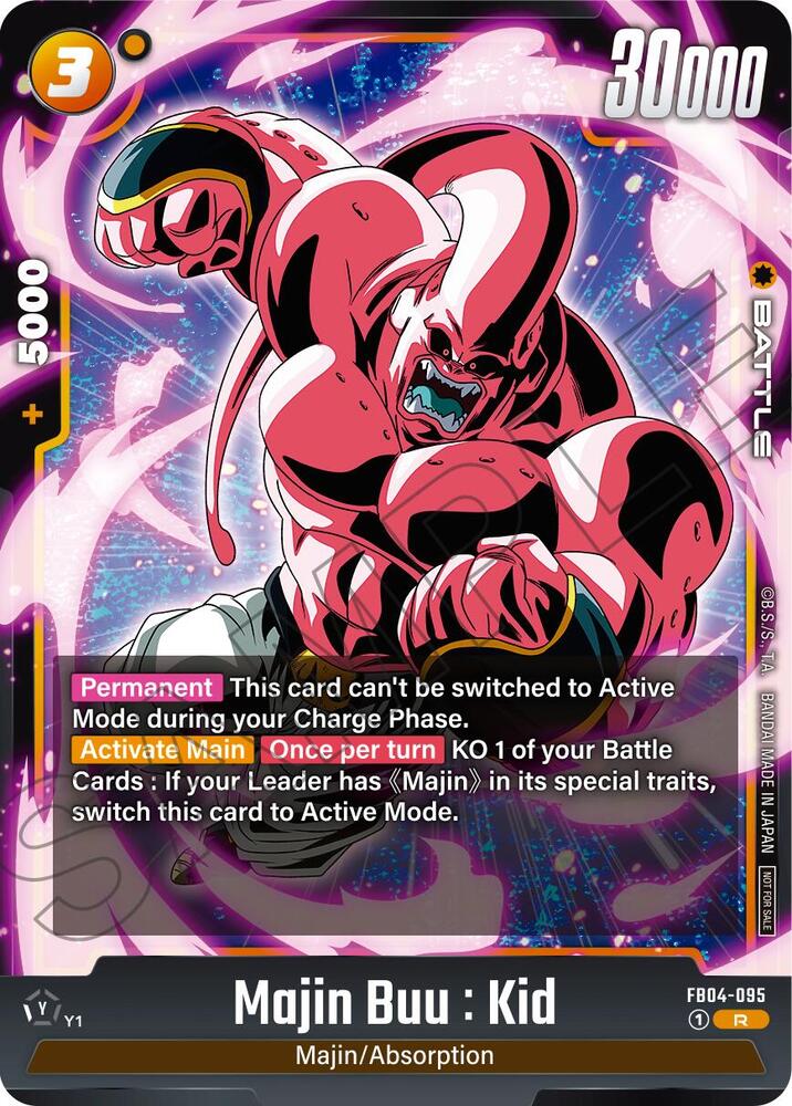 Majin Buu : Kid (Limited Pack 01) FB04-095 card from Tournament and Championship Promos