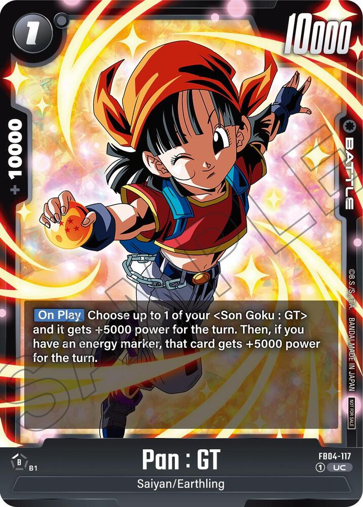 Pan : GT (Limited Pack 01) FB04-117 card from Tournament and Championship Promos