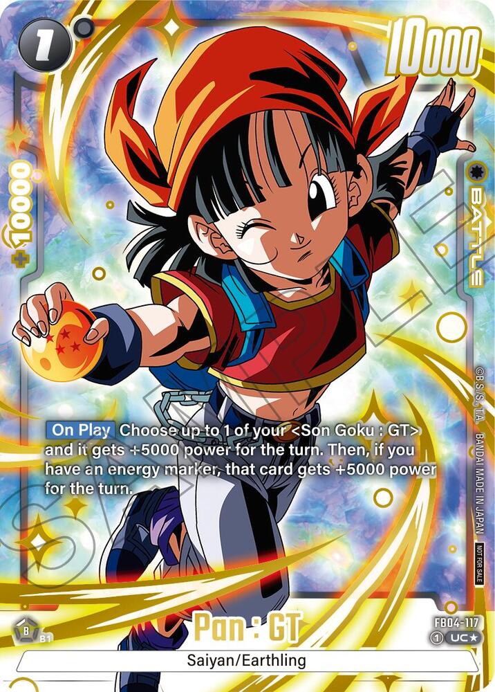 Pan : GT (Alternate Art) (Limited Pack 01) FB04-117 card from Tournament and Championship Promos