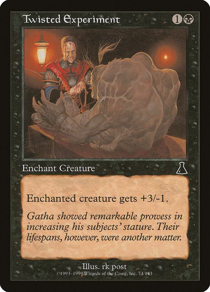 Twisted Experiment 74 card from Urza's Destiny