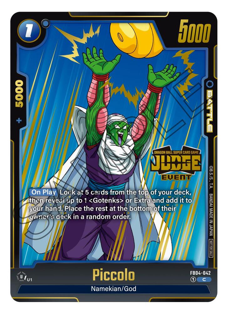 Piccolo (Judge Pack (Event Judge) 03) FB04-042 card from Tournament and Championship Promos