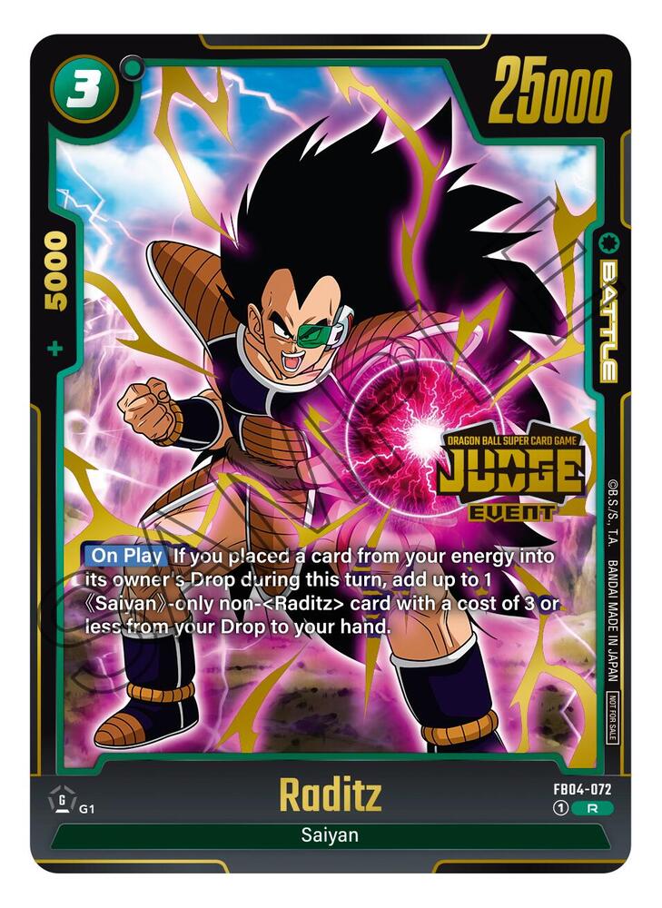 Raditz (Judge Pack (Event Judge) 03) FB04-072 card from Tournament and Championship Promos