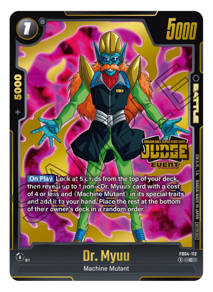 Dr. Myuu (Judge Pack (Event Judge) 03) FB04-112 card from Tournament and Championship Promos