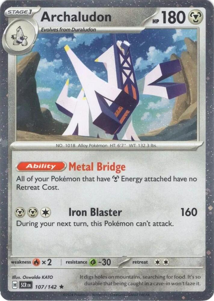 Archaludon (Cosmos Holo) 107/142 card from Miscellaneous Cards & Products
