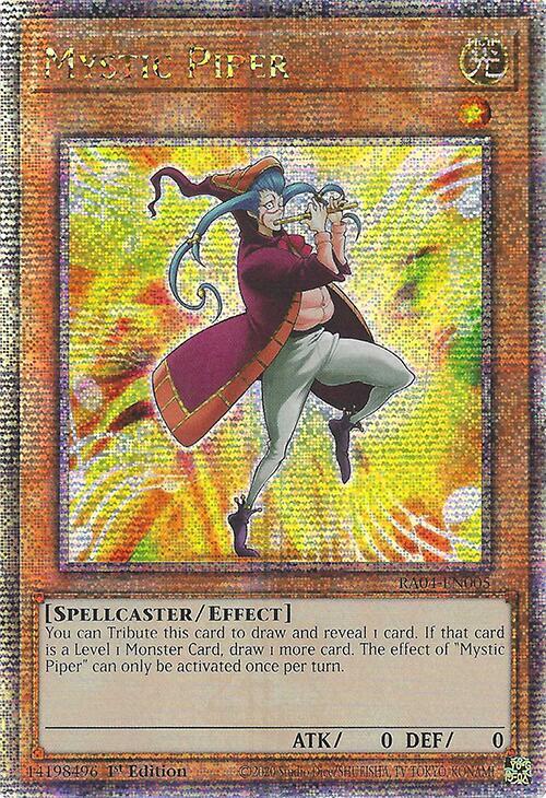 Mystic Piper (Quarter Century Secret Rare) RA04-EN005 card from Quarter Century Stampede