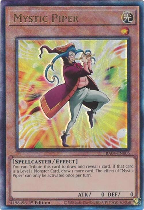 Mystic Piper (PUR) RA04-EN005 card from Quarter Century Stampede