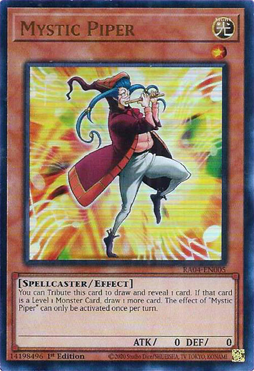 Mystic Piper (UR) RA04-EN005 card from Quarter Century Stampede