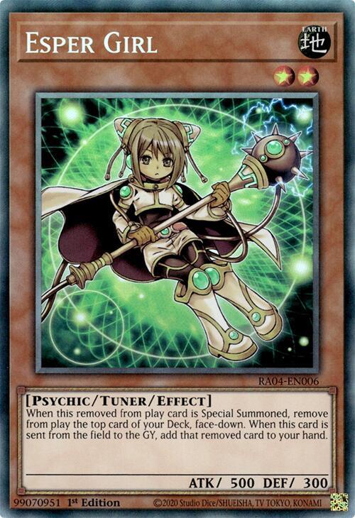 Esper Girl (PCR) RA04-EN006 card from Quarter Century Stampede