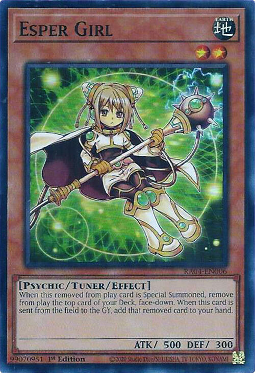 Esper Girl RA04-EN006 card from Quarter Century Stampede