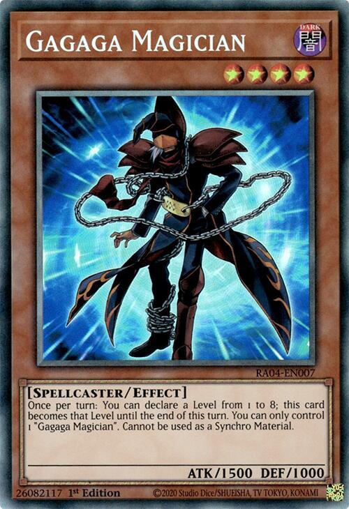Gagaga Magician (PCR) RA04-EN007 card from Quarter Century Stampede
