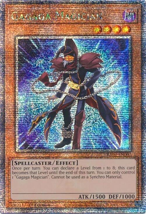 Gagaga Magician (Quarter Century Secret Rare) RA04-EN007 card from Quarter Century Stampede