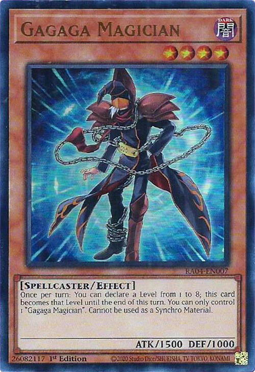 Gagaga Magician (UR) RA04-EN007 card from Quarter Century Stampede