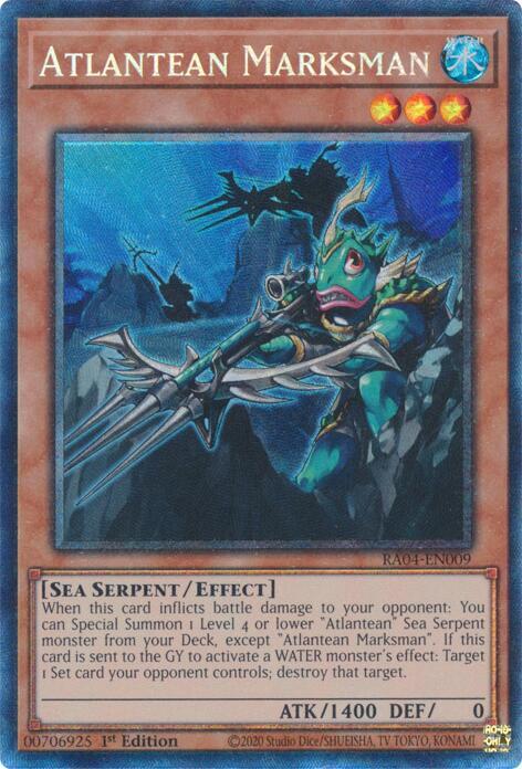Atlantean Marksman (PCR) RA04-EN009 card from Quarter Century Stampede