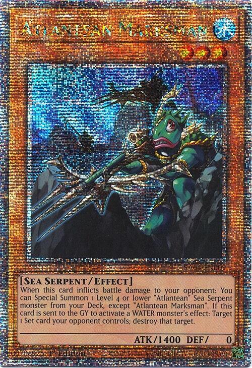 Atlantean Marksman (Quarter Century Secret Rare) RA04-EN009 card from Quarter Century Stampede