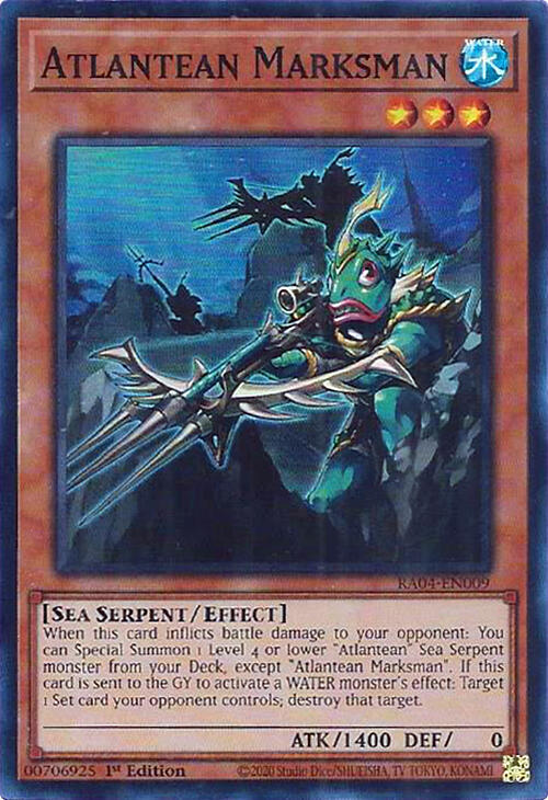 Atlantean Marksman RA04-EN009 card from Quarter Century Stampede