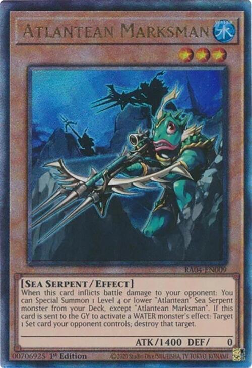 Atlantean Marksman (PUR) RA04-EN009 card from Quarter Century Stampede