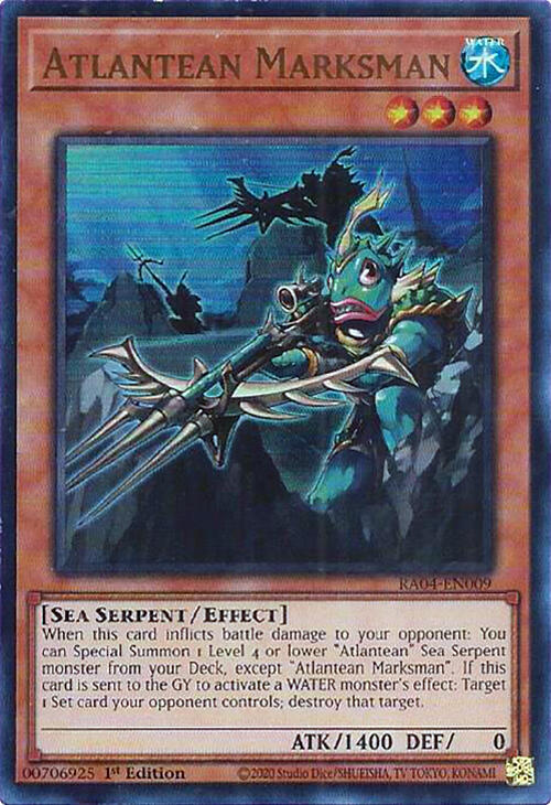 Atlantean Marksman (UR) RA04-EN009 card from Quarter Century Stampede