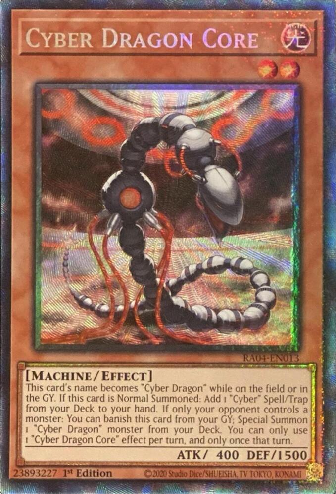Cyber Dragon Core (PCR) RA04-EN013 card from Quarter Century Stampede