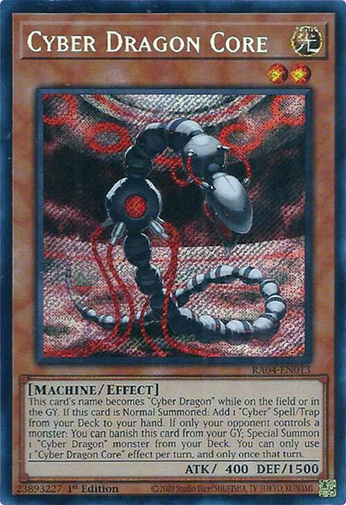 Cyber Dragon Core (Secret Rare) RA04-EN013 card from Quarter Century Stampede