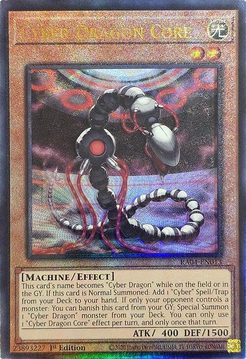 Cyber Dragon Core (PUR) RA04-EN013 card from Quarter Century Stampede
