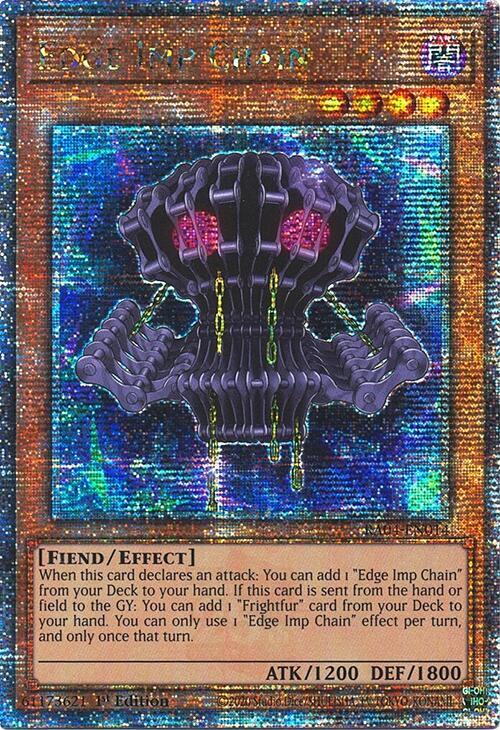 Edge Imp Chain (Quarter Century Secret Rare) RA04-EN014 card from Quarter Century Stampede