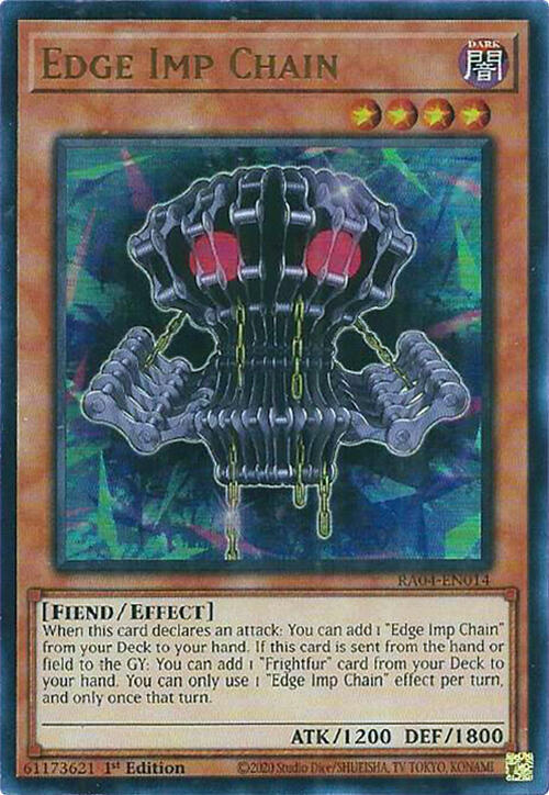 Edge Imp Chain (UR) RA04-EN014 card from Quarter Century Stampede