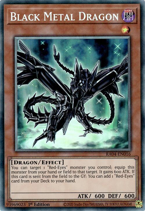Black Metal Dragon (PCR) RA04-EN016 card from Quarter Century Stampede
