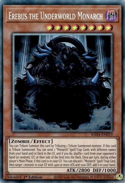 Erebus the Underworld Monarch (PCR) RA04-EN019 card from Quarter Century Stampede