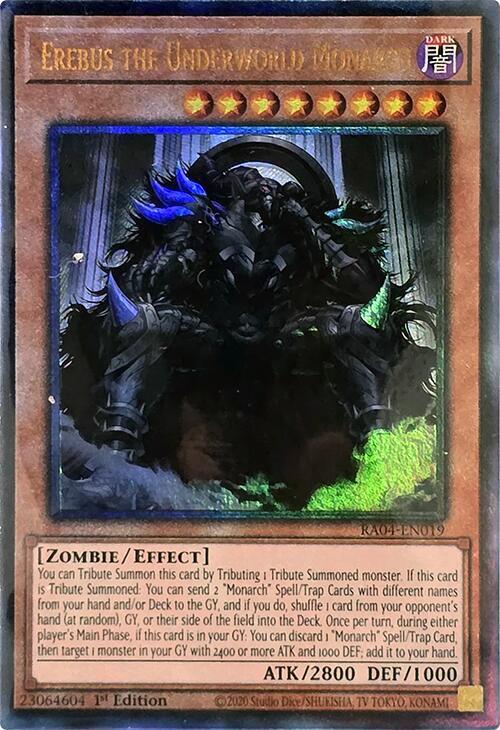 Erebus the Underworld Monarch (PUR) RA04-EN019 card from Quarter Century Stampede