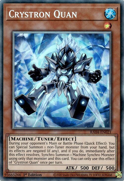 Crystron Quan (PCR) RA04-EN021 card from Quarter Century Stampede