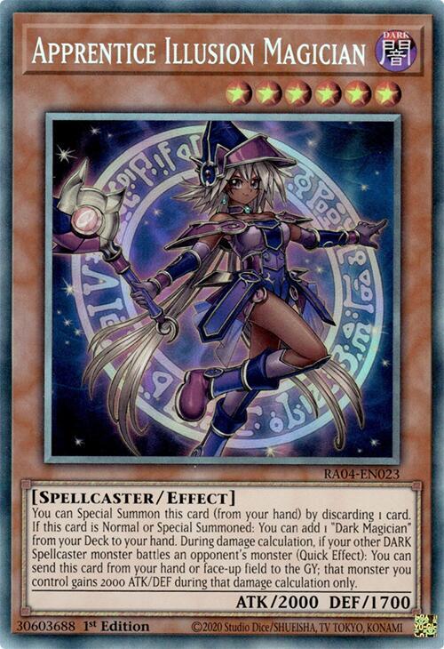 Apprentice Illusion Magician (PCR) RA04-EN023 card from Quarter Century Stampede