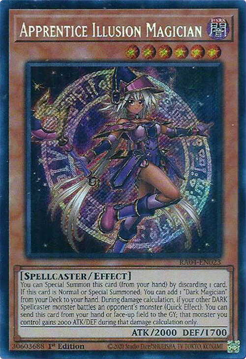 Apprentice Illusion Magician (Secret Rare) RA04-EN023 card from Quarter Century Stampede