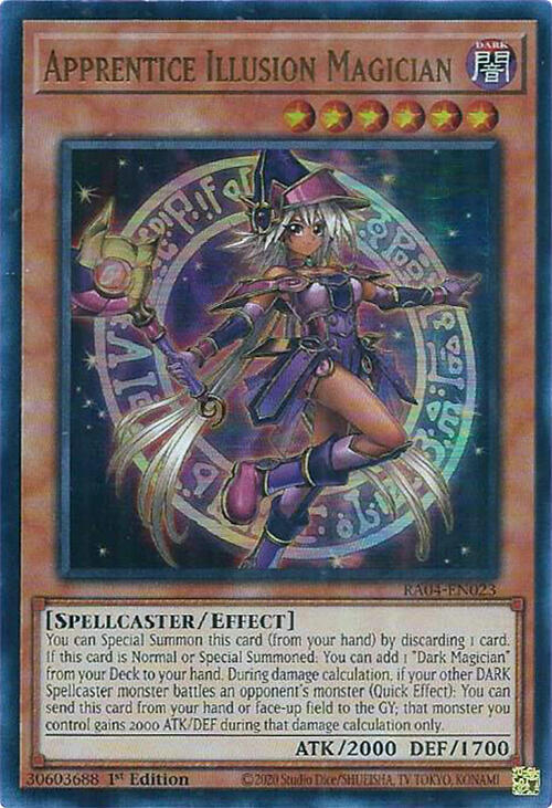 Apprentice Illusion Magician (UR) RA04-EN023 card from Quarter Century Stampede