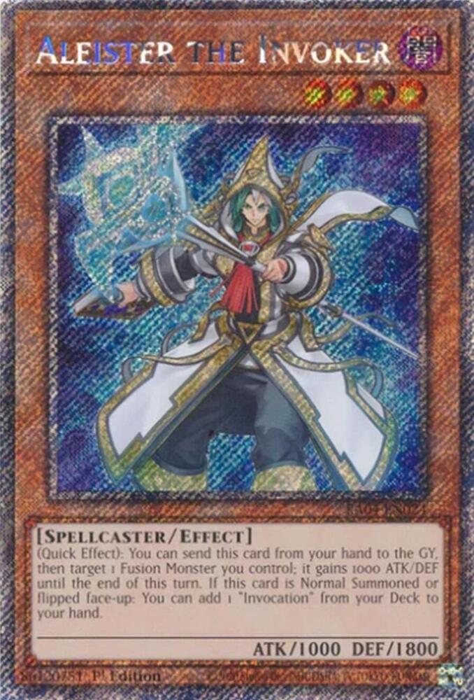 Aleister the Invoker (Alternate Art) (Platinum Secret Rare) RA04-EN024 card from Quarter Century Stampede
